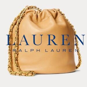 Ralph Lauren Nappa Leather Medium Emmy Bucket Bag NWT